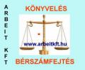 Könyvelés - Bérszámfejtés , arbeitkft@monornet.hu , 06204117402